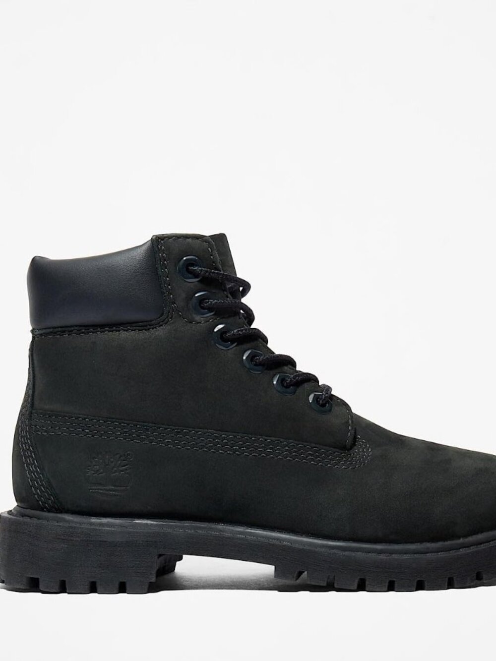 Timberland 6-Inch Premium Waterproof Boots Black Youth 1.5M